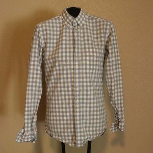 J.Crew 2-Ply Cotton Mens Small Dress Shirt